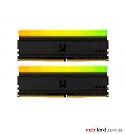GOODRAM 16 GB (2x8GB) DDR4 3600 Iridium RGB Black (IRG-36D4L18S/16GDC)