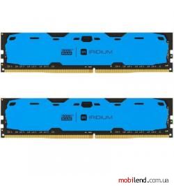 GOODRAM 8 GB (2x4GB) DDR4 2400 MHz Iridium Blue (IR-B2400D464L15S/8GDC)