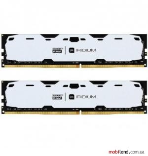 GOODRAM 8 GB (2x4GB) DDR4 2400 MHz Iridium White (IR-W2400D464L15S/8GDC)