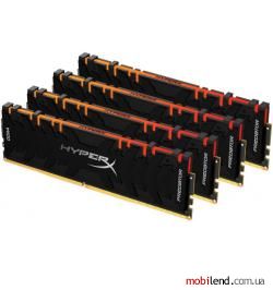 HyperX 128 GB (4x32GB) DDR4 3200 MHz Predator RGB (HX432C16PB3AK4/128)