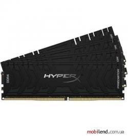 HyperX 128 GB (4x32GB) DDR4 3600 MHz Predator Black (HX436C18PB3K4/128)