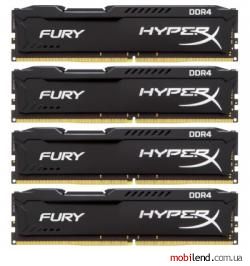 HyperX 16 GB (4x4GB) DDR4 2400 MHz FURY (HX424C15FBK4/16)
