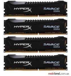 HyperX 16 GB (4x4GB) DDR4 2400 MHz (HX424C12SBK4/16)
