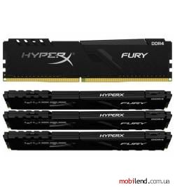 HyperX 16 GB (4x4GB) DDR4 2666 MHz Fury black (HX426C16FB3K4/16)