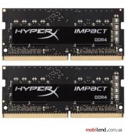 HyperX 32 GB (2x16GB) SO-DIMM DDR4 2666 MHz Impact (HX426S15IB2K2/32)