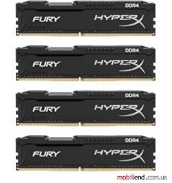 HyperX 32 GB (4x8GB) DDR4 2133 MHz Fury Black (HX421C14FB2K4/32)