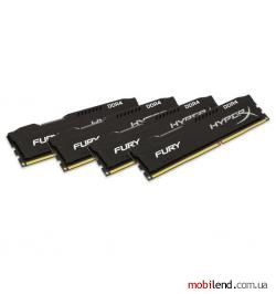 HyperX 32 GB (4x8GB) DDR4 2400 MHz Fury Black (HX424C15FB2K4/32)