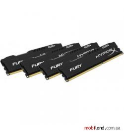 HyperX 32 GB (4x8GB) DDR4 2666 MHz Fury Black (HX426C16FB2K4/32)