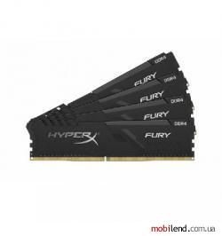 HyperX 32 GB (4x8GB) DDR4 2666 MHz Fury Black (HX426C16FB3K4/32)