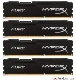 HyperX 32 GB (4x8GB) DDR4 2933 MHz Fury Black (HX429C17FB2K4/32)