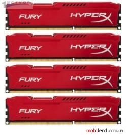 HyperX 32 GB (4x8GB) DDR4 2933 MHz Fury Red (HX429C17FR2K4/32)