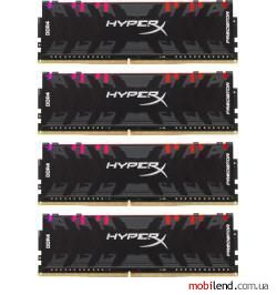 HyperX 32 GB (4x8GB) DDR4 3600 MHz Predator RGB (HX436C17PB4AK4/32)