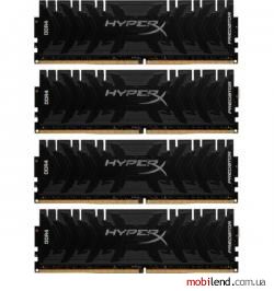 HyperX 64 GB (4x16GB) DDR4 3000 MHz Predator Black (HX430C15PB3K4/64)