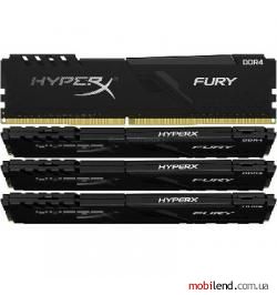 HyperX 64 GB (4x16GB) DDR4 3466 MHz Fury Black (HX434C16FB3K4/64)
