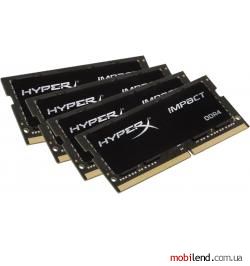 HyperX 64 GB (4x8GB) SO-DIMM DDR4 2400 MHz (HX424S15IBK4/64)