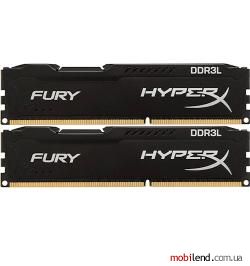 HyperX 8 GB (2x4GB) DDR3L 1600 MHz FURY (HX316LC10FBK2/8)
