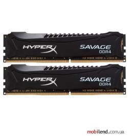 HyperX 8 GB (2x4GB) DDR4 2400 MHz Savage Black (HX424C12SB2K2/8)