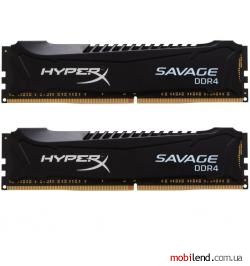 HyperX 8 GB (2x4GB) DDR4 2666 MHz Savage Black (HX426C13SB2K2/8)