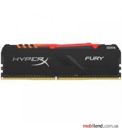 HyperX 8 GB DDR4 2400 MHz Fury RGB Black (HX424C15FB3A/8)