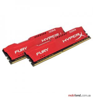 Kingston 16 GB (2x8GB) DDR4 2666 MHz HyperX Fury Red (HX426C16FR2K2/16)
