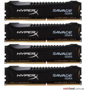 Kingston 16 GB (4x4GB) DDR4 2400 MHz HyperX (HX424C12SBK4/16)