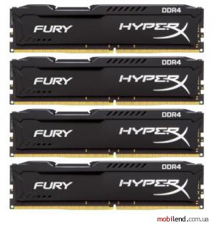 Kingston 16 GB (4x4GB) DDR4 2666 MHz HyperX FURY (HX426C15FBK4/16)
