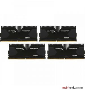Kingston 16 GB (4x4GB) DDR4 3000 MHz HyperX PREDATOR (HX430C15PB2K4/16)