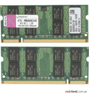 Kingston 2 GB SO-DIMM DDR2 800 MHz (KTA-MB800K2/2G)