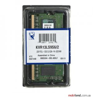 Kingston 2 GB SO-DIMM DDR3L 1333 MHz (KVR13LS9S6/2)
