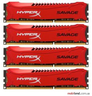 Kingston 32 GB (4x8GB) DDR3 1866 MHz HyperX Savage (HX318C9SRK4/32)