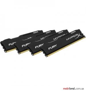 Kingston 32 GB (4x8GB) DDR4 2666 MHz HyperX Fury Black (HX426C16FB2K4/32)