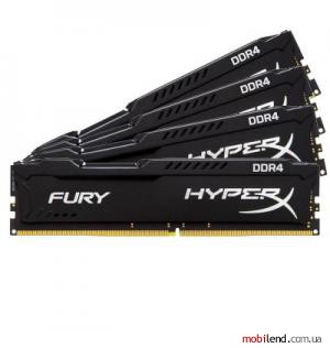 Kingston 32 GB (4x8GB) DDR4 2666 MHz HyperX FURY (HX426C15FBK4/32)