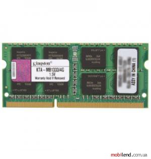 Kingston 4 GB SO-DIMM DDR3 1333 MHz (KTA-MB1333/4G)
