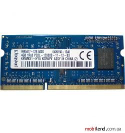 Kingston 4 GB SO-DIMM DDR3 1600 MHz (KNWMX1-HYA)
