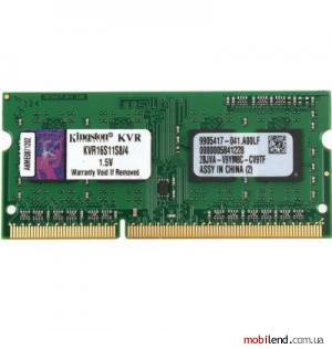 Kingston 4 GB SO-DIMM DDR3 1600 MHz (KVR16S11S8/4G)