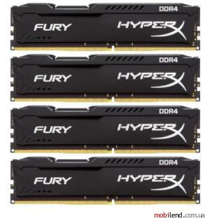 Kingston 64 GB (4x16GB) DDR4 2400 MHz HyperX Fury Black (HX424C15FBK4/64)