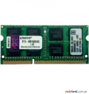 Kingston 8 GB SO-DIMM DDR3 1600 MHz (KTA-MB1600/8G)