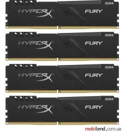 Kingston FURY 16 GB (4x4GB) DDR4 3000 MHz Fury Black (HX430C15FB3K4/16)