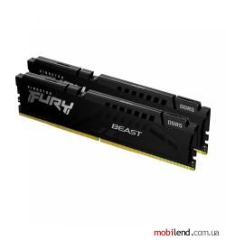 Kingston FURY 32 GB (2x16GB) DDR5 5200 MHz Beast Black (KF552C40BBK2-32)