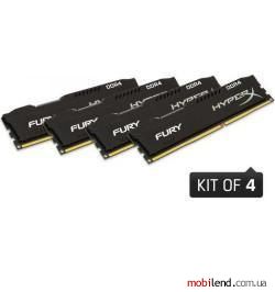 Kingston FURY 32 GB (4x8GB) DDR4 2400 MHz Fury Black (HX424C15FB2K4/32)