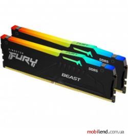 Kingston FURY 64 GB (2x32GB) DDR5 5200 MHz Beast RGB (KF552C40BBAK2-64)