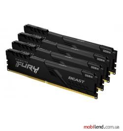 Kingston FURY 64 GB (4x16GB) DDR4 3000 MHz Beast (KF430C15BB1K4/64)