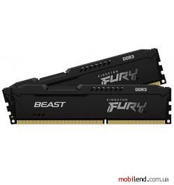 Kingston FURY 8 GB (2x4GB) DDR3 1600 MHz Beast Black (KF316C10BBK2/8)