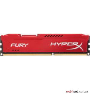Kingston HyperX Fury Red 4GB DDR3 PC3-10600 (HX313C9FR/4)