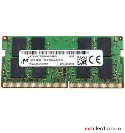 Micron 16 GB SO-DIMM DDR4 2666 MHz (MTA16ATF2G64HZ-2G6J1)
