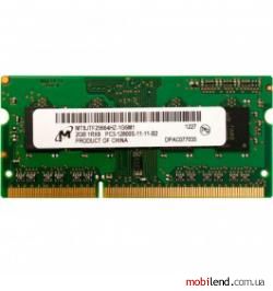 Micron 2 GB SO-DIMM DDR3 1600 MHz (MT8JTF25664HZ-1G6M1)