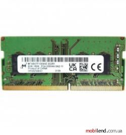Micron 8 GB SO-DIMM DDR4 3200 MHz (MTA8ATF1G64HZ-3G2R1)
