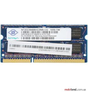 Nanya 2GB DDR3 SO-DIMM PC3-10600 (NT2GC64B88B0NS-CG)