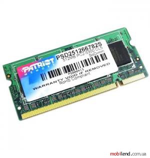 PATRIOT 1 GB SO-DIMM DDR 400 MHz (PSD1G40016S)