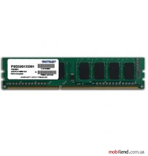 PATRIOT 2 GB DDR3 1333 MHz (PSD32G133381)